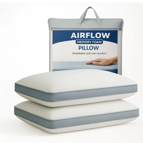 Airflow Mesh Memory Foam Pillow