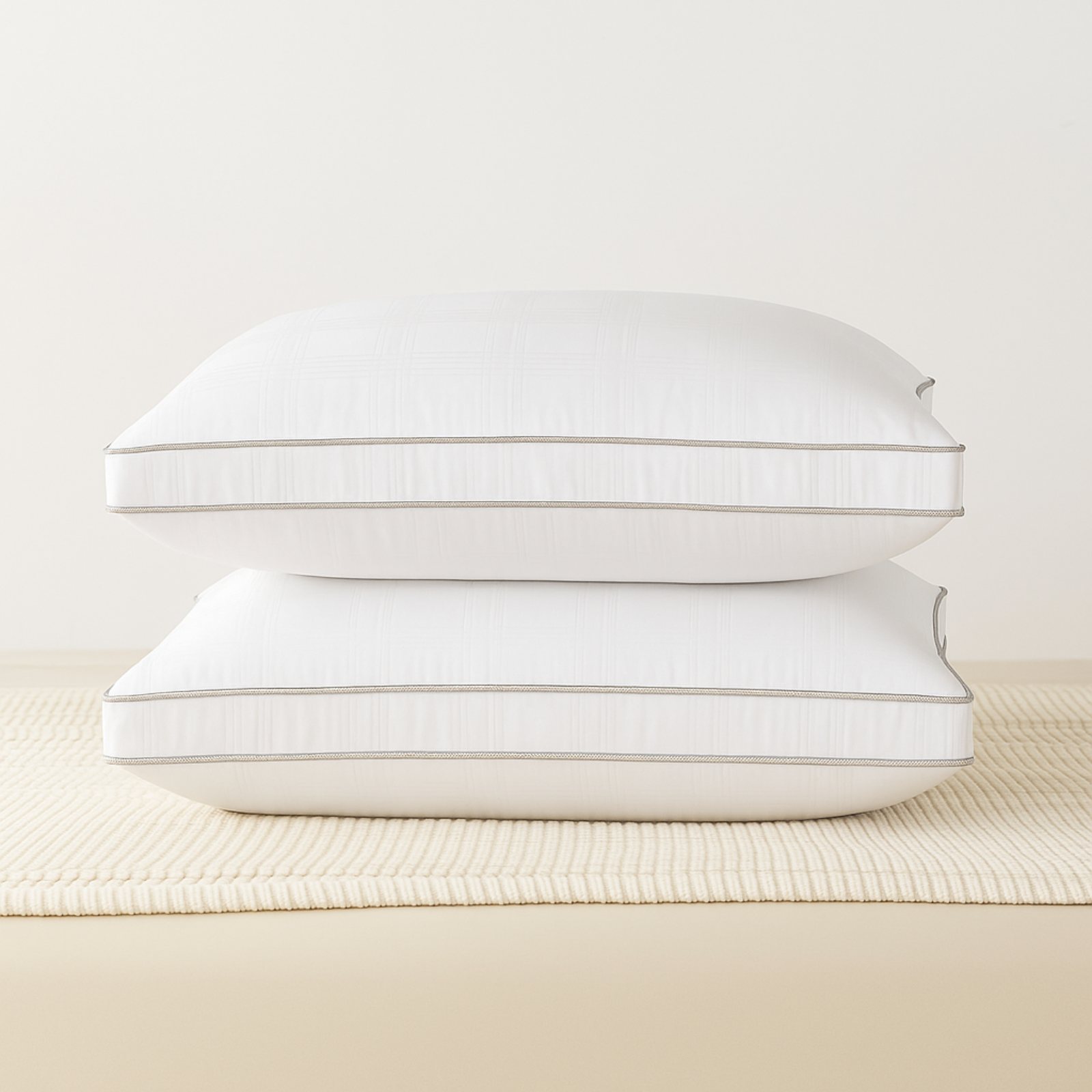 Premium Egyptian Cotton Silk Pillow Pair