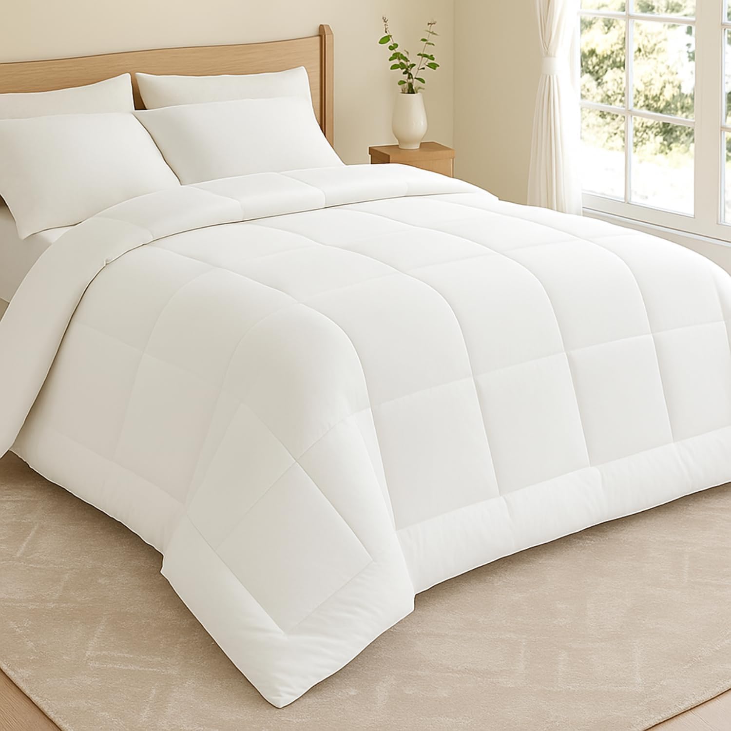 Handcrafted Microfibre 15 Tog Box Stitched  Duvet