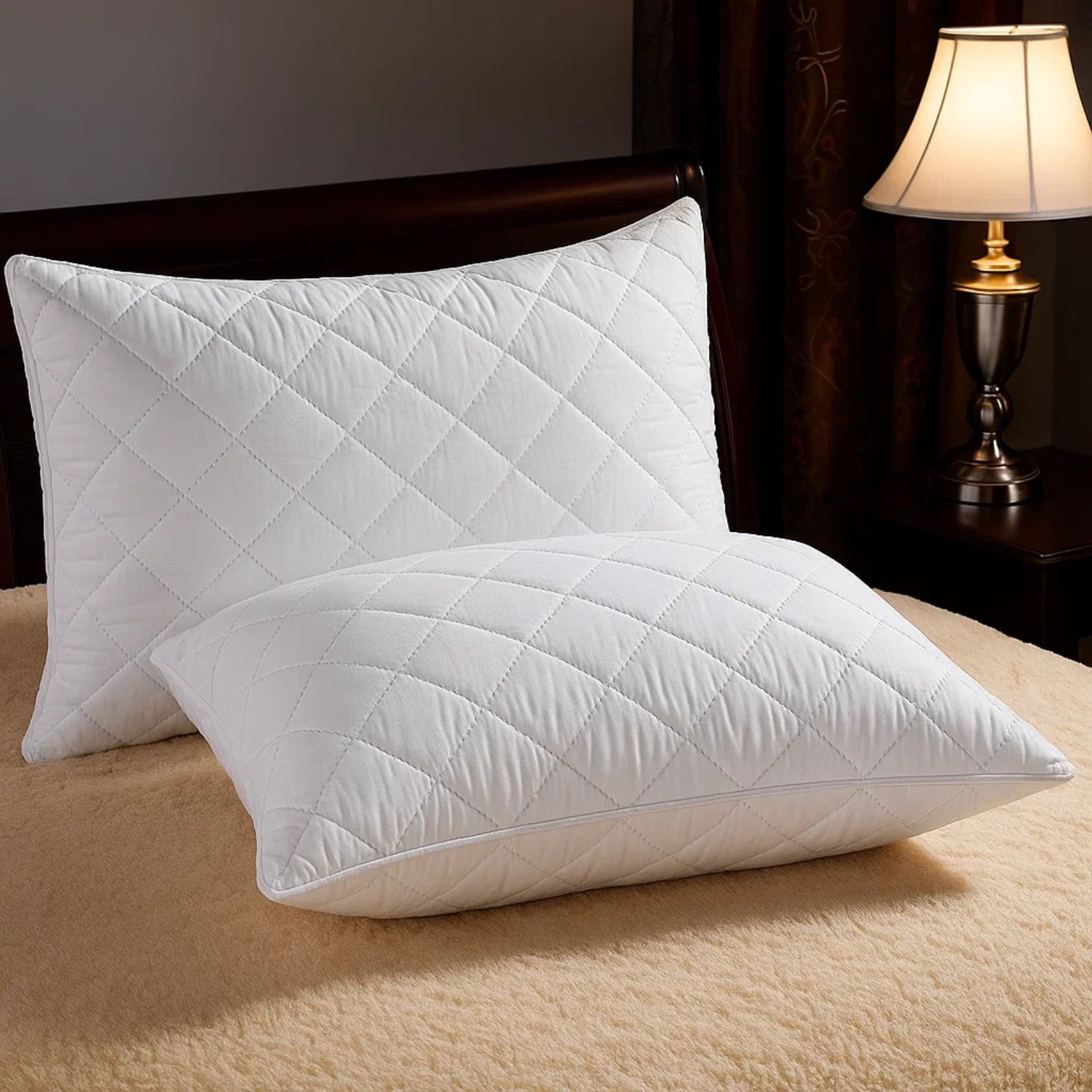 Neck Spine Hotel Pillow Pair